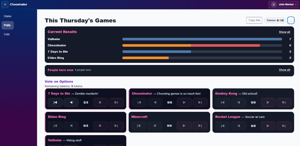 Vote together in real time